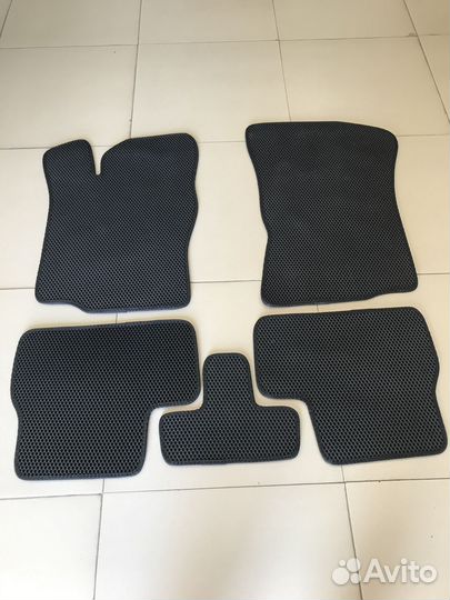 Eva коврики Toyota Rav4 чёрные чёрный кант