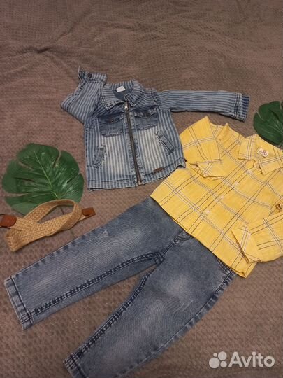Продаю джинсовый костюм 92 размер