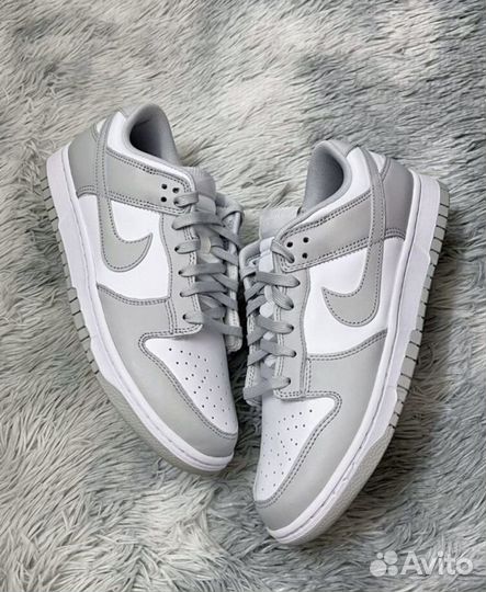 Кроссовки Nike Dunk Low Grey Fog новые