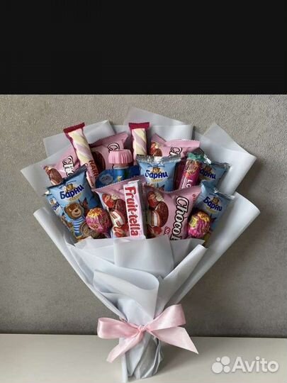 Детские букеты, букет из сладостей