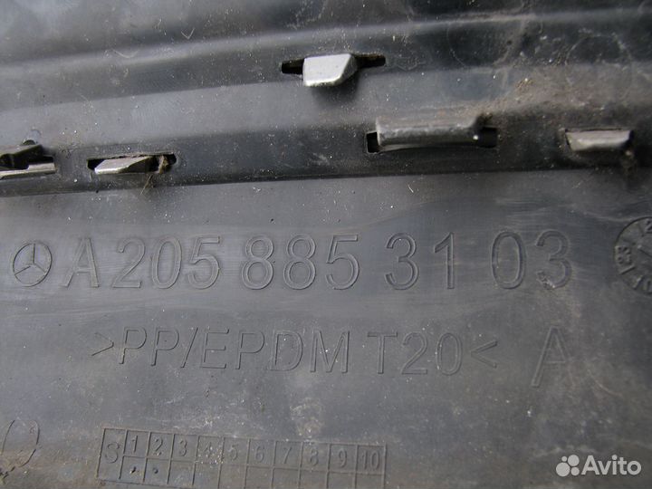 Mercedes-Benz C-Klasse W205 Юбка бампера задняя