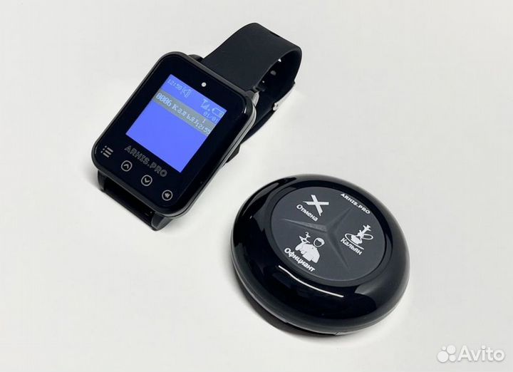 Кнопка вызова официанта влагозащищенная комплект