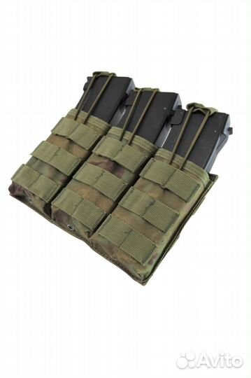 Подсумок тройной открытый под ак, мох