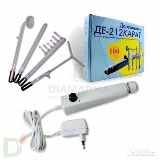 Аппарат дарсонваль де-212 карат (4 насадки)