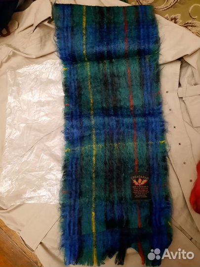 Мужской женский шарф новый винтаж Шотландия Индия
