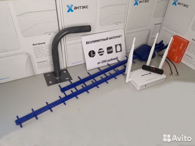 Модем 4G + Усилитель Антенна Безлимитный интернет