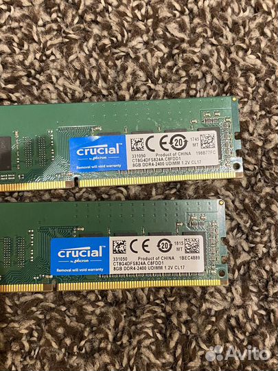 Оперативная память ddr4 16gb crucial