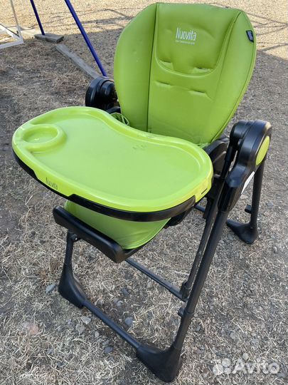 Стульчик для кормления nuovita 3 в 1 с эл.качелями