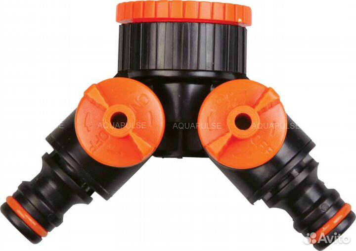 Адаптер-тройник ар1019 с кранами вн. резьба