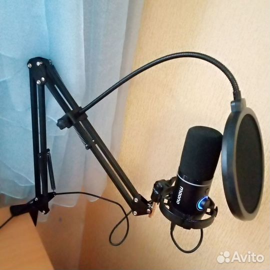 Микрофон maono PD200X + пантограф + поп-фильтр