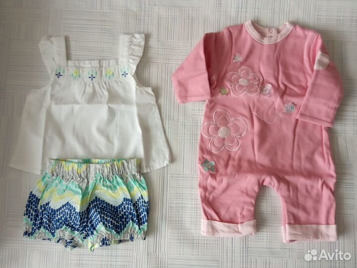 Фирменные платья и слипы для малюток