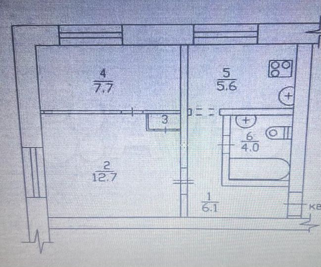 1-к. квартира, 36,6 м², 3/4 эт.