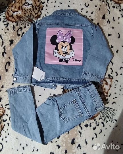 Костюм для девочки джинсовый