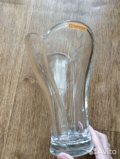 Ваза новая 24 см (немецкий хрусталь)