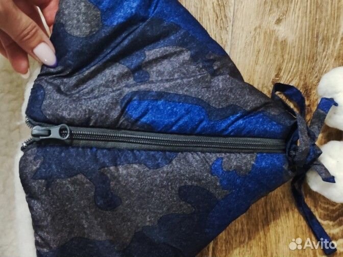 Зимний конверт в коляску на овчине