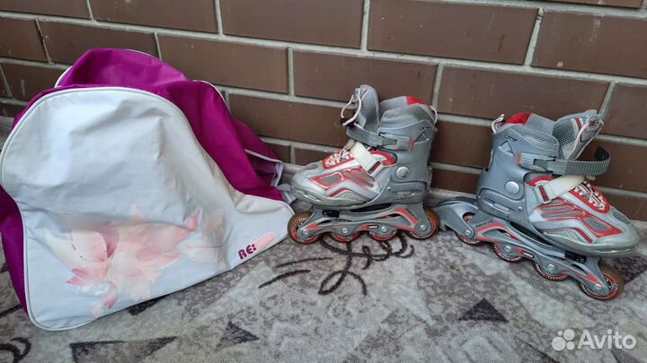 Ролики раздвижные 30-34, 36-41 размер reaction