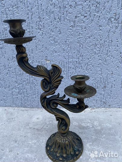 Подсвечник медный СССР