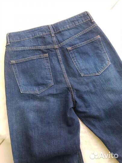 Джинсы mom, бананы