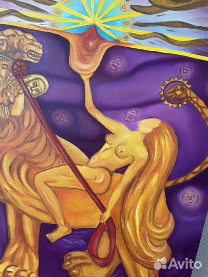 Картина маслом на холсте «Вожделение» Таро Тота