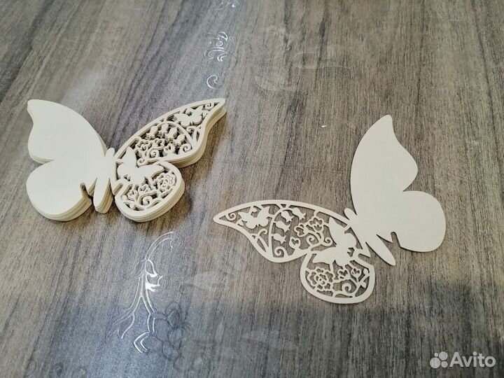 Картон переплетный,Бумажные вырубки Бабочки,Лебеди