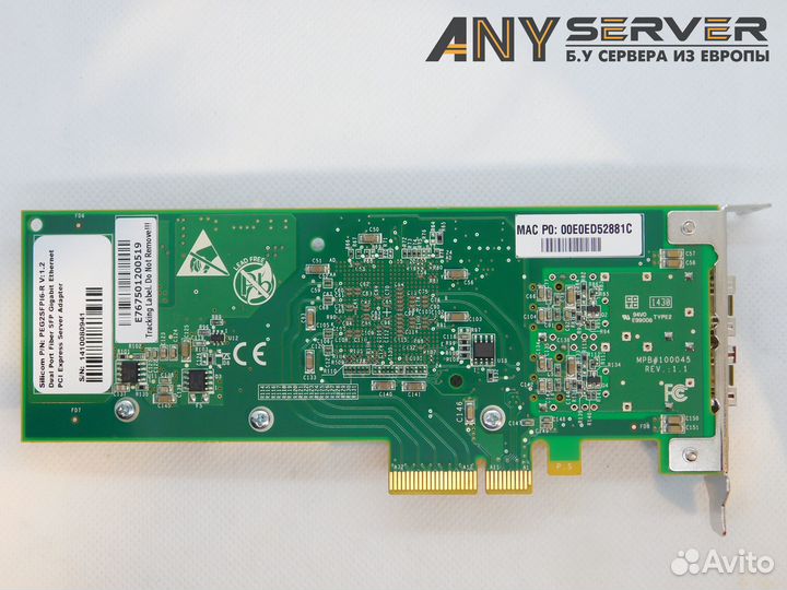 Lan Silicom peg2sfpi6-r SFP PCI-E