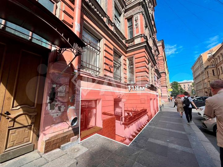 Аренда помещения под ресторан 118м²