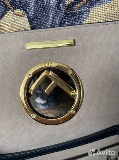 Сумка натуральная кожа fendi