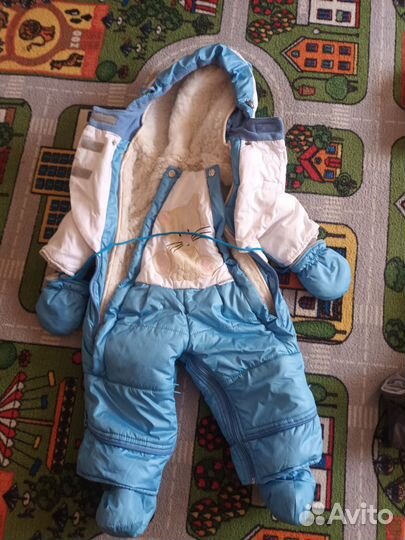 Зимний комбинезон 80 86 для мальчика бу