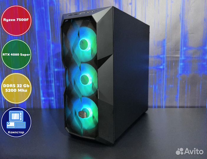 Игровая станция AMD7500F-RTX4080SUP-32DDR5-TML-B650