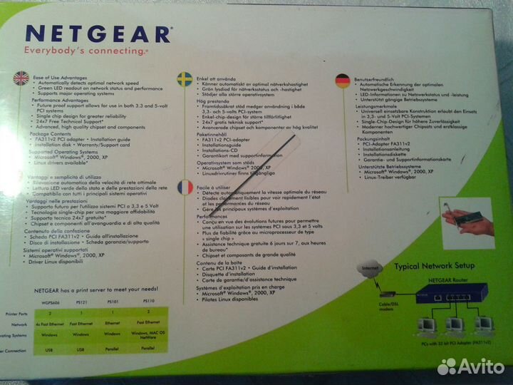 Адаптер сетевой новый