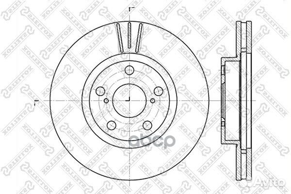6020-4564V-SX диск тормозной передний Toyota A