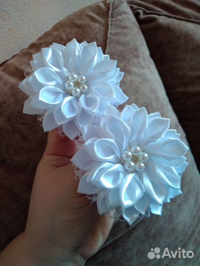 Заколки, резинки,ободки для волос ручной работы