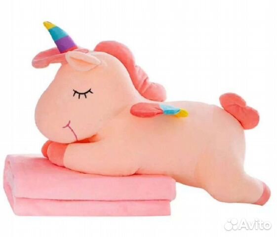 Игрушка Единорог с пледом