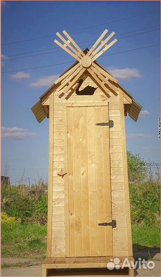 Дачный туалет с лебедем YMG