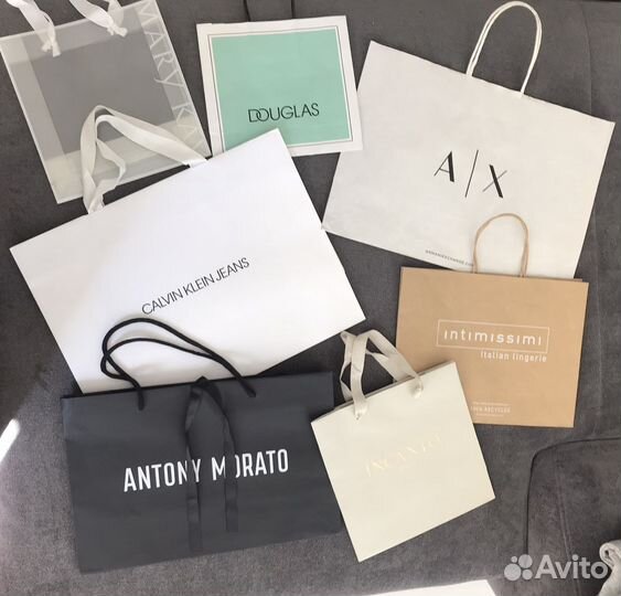 Брендовые пакеты коробки armani guess moschino