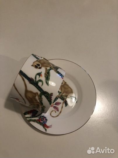 Чашка с блюдцем фарфор