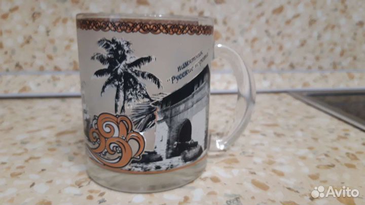 Кружки сувенирные(стекло) Чашка с блюдцем(керамика