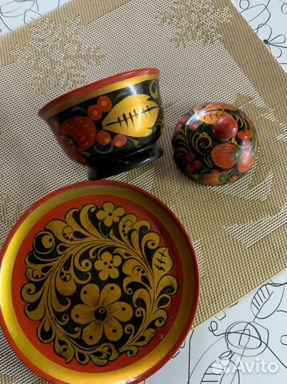 Деревянная посуда хохлома