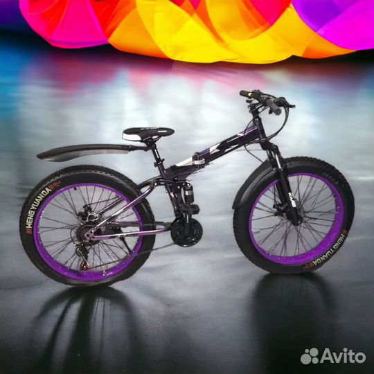 Складной велосипед Kano Purple 24 скорости