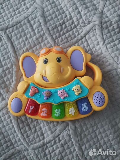 Детское пианино слоник интерактивное