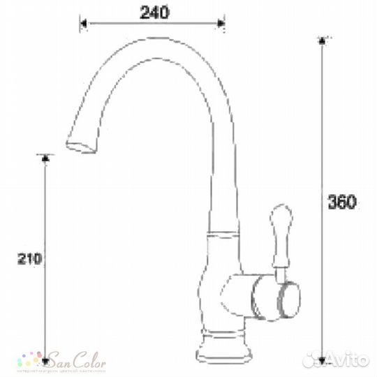 Смеситель для кухни Kern