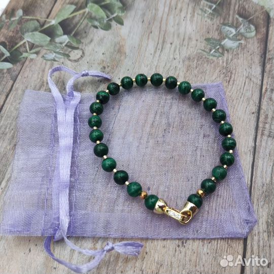Браслет из малахита