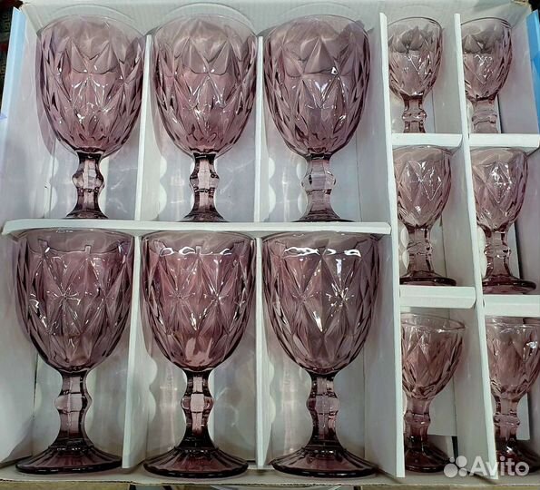 Бокалы из цветного стекла