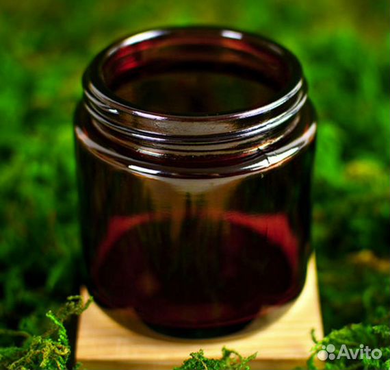 Банки из коричневого стекла