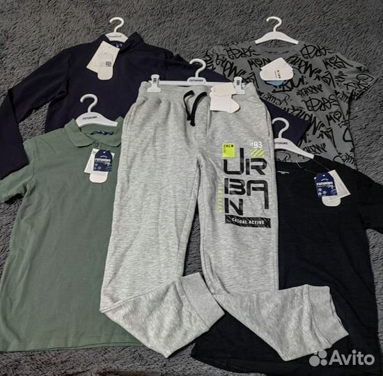 Мальчик 152-158 брюки водолазка футболки пакет