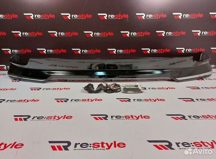 Губа передняя Toyota Land Cruiser 200 2м 12-15г