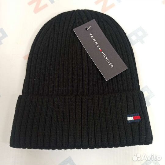 Шапка Tommy Hilfiger 9806, размер 55-60, чёрная