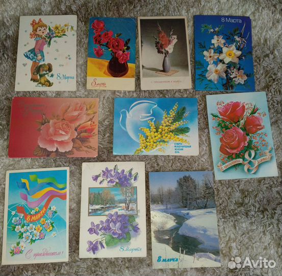 Открытки СССР чистые