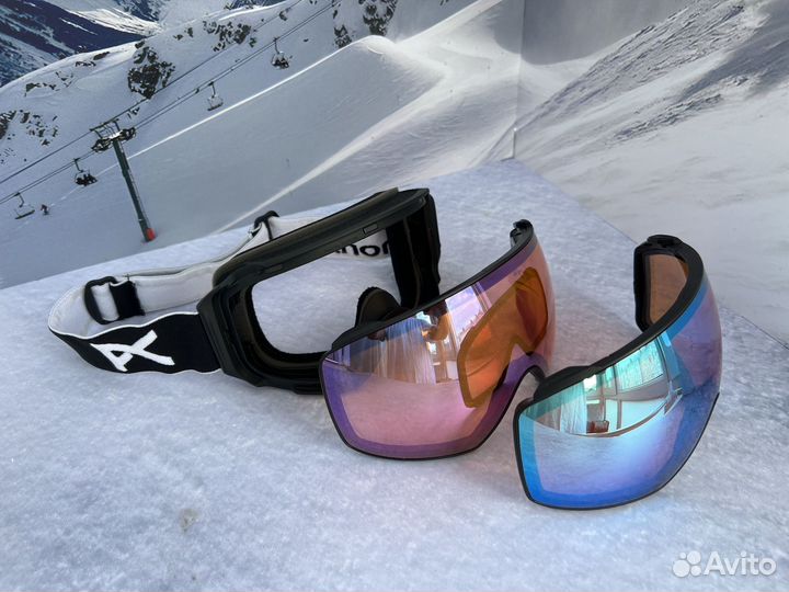 Горнолыжная маска Anon M4 Toric Blue + Pink