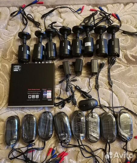 Система уличного видеонаблюдения на 8 камер 2 мп